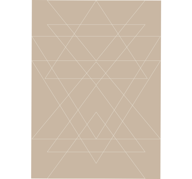 Rullgardin beige nordiska trianglar mosaik - Tenstickers