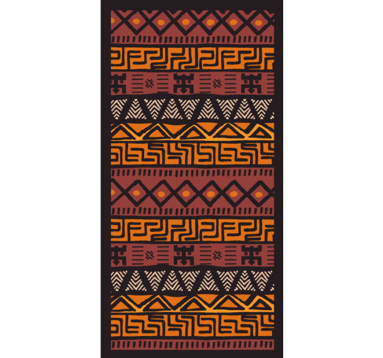 Afrikansk stil rullgardin sovrum - Tenstickers