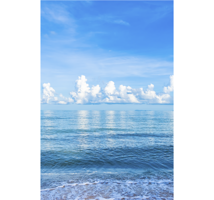 Hav med moln rullgardin - Tenstickers