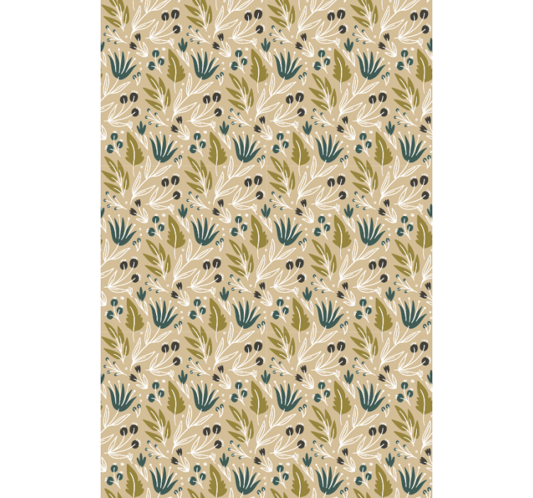 Blommor klassisk rullgardin - Tenstickers