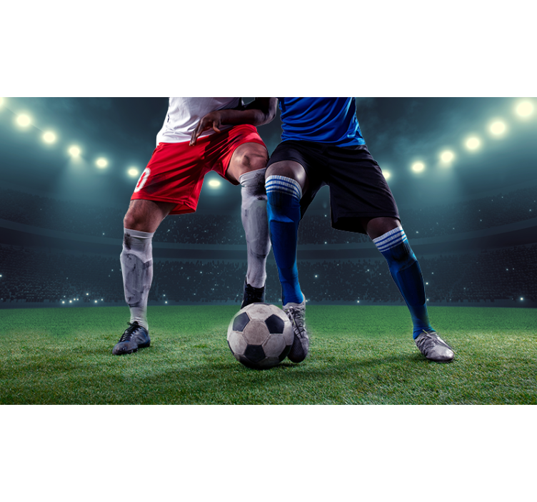 Boll i stadion fotboll rullgardin - Tenstickers