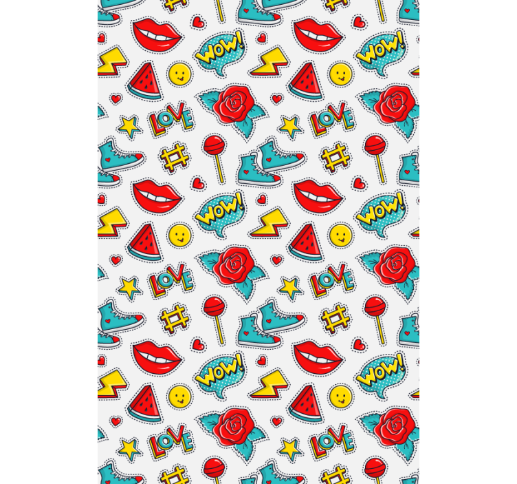 Popkulturmönster Rullgardin roligt - Tenstickers