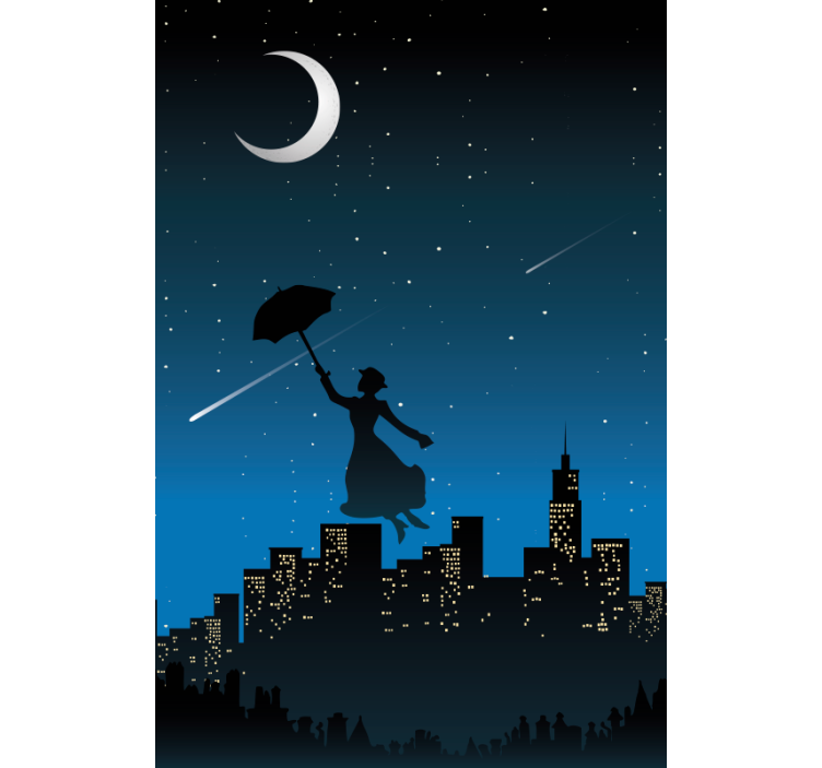 Mary poppins flygande tv-serie rullgardin - Tenstickers