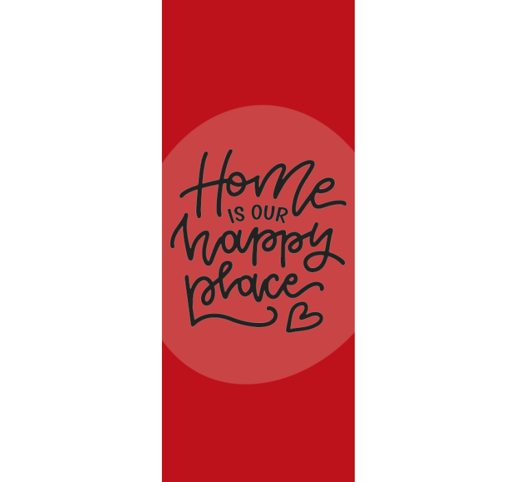 Söt svart text vardagsrum rullgardin - Tenstickers