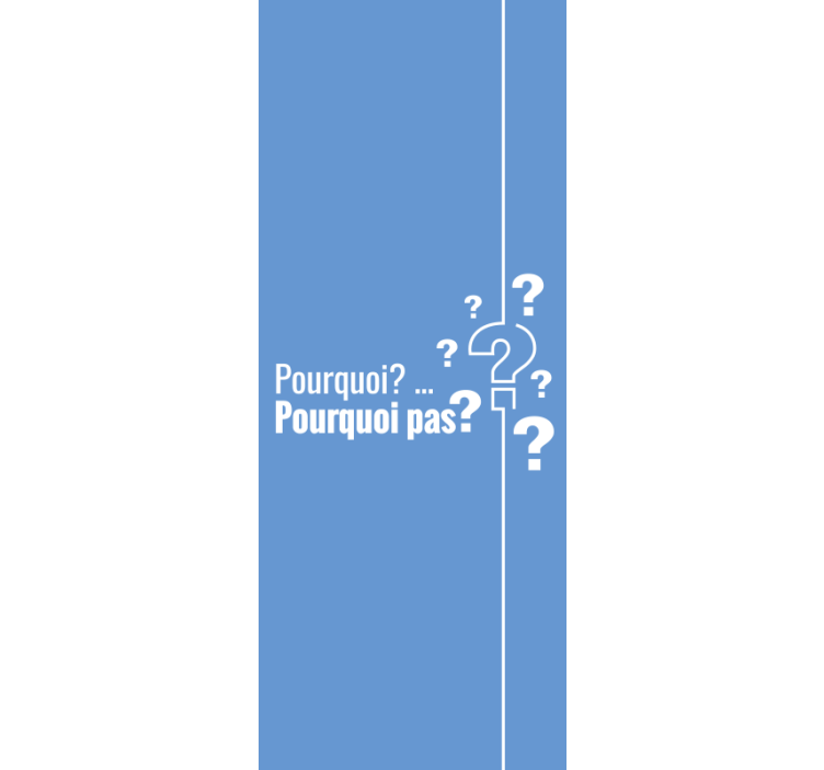 Fråga text design tonårsRullgardin - Tenstickers