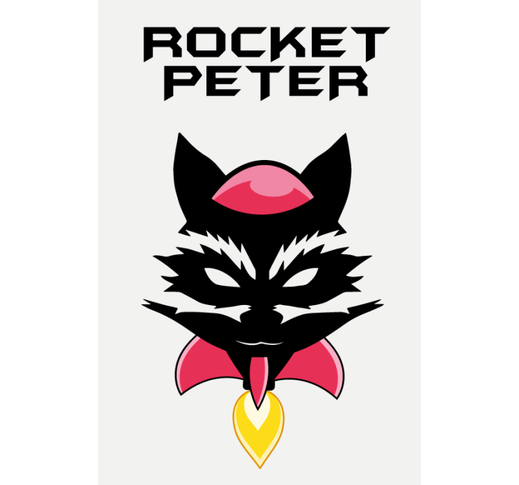 Hjälte tvättbjörn nörd rullgardin - Tenstickers