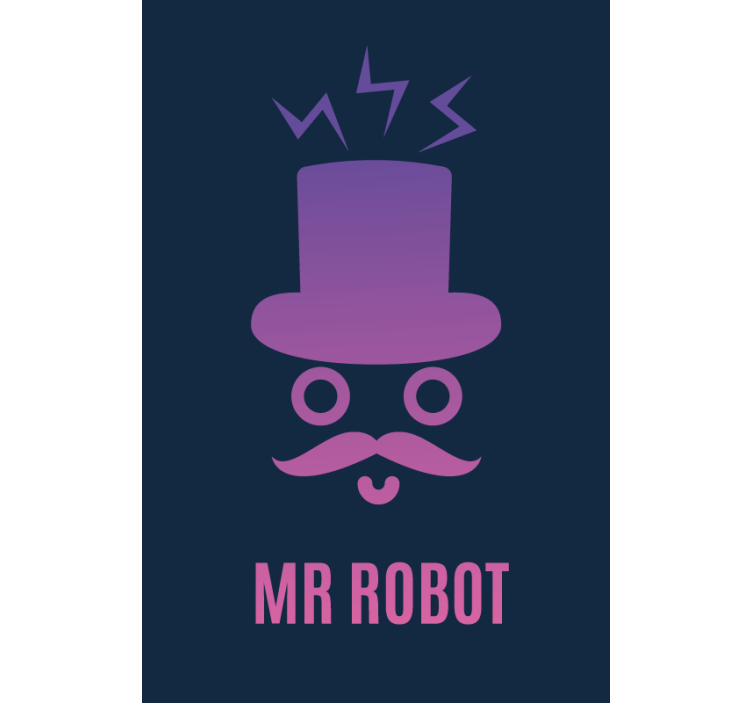 Gentleman robot Rullgardin nörd - Tenstickers