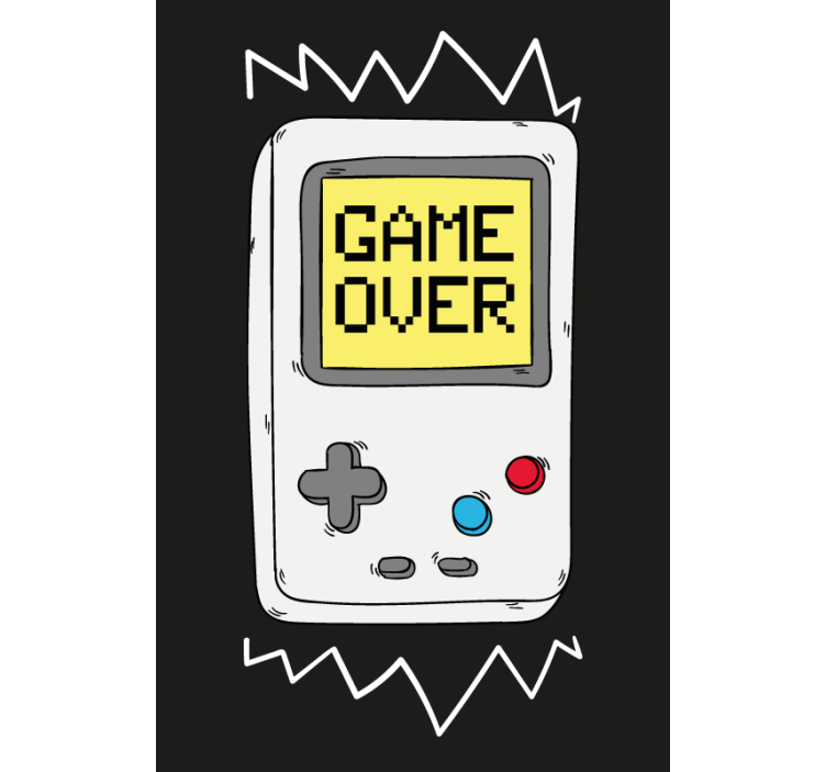 Retro konsol nörd rullgardin - Tenstickers