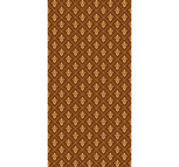 Utsmyckade gyllene mönster Rullgardin klassisk - Tenstickers