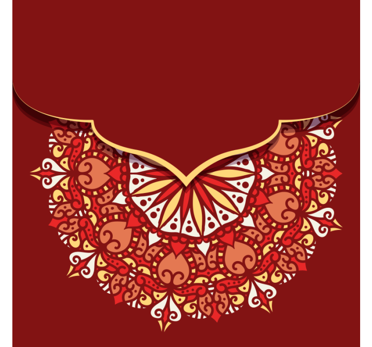 Lyx färgglad mandala vardagsrum rullgardin - Tenstickers