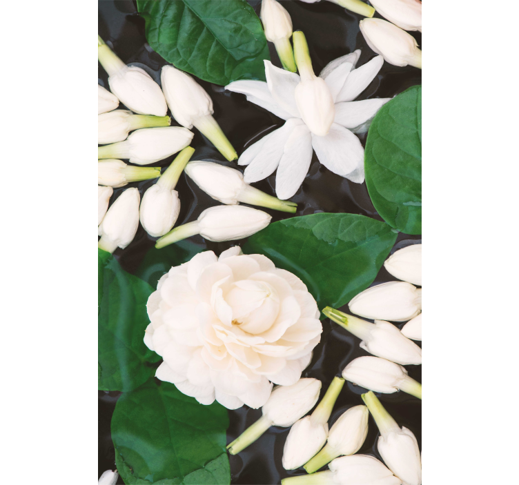 Vacker havsblomma blomma rullgardin - Tenstickers