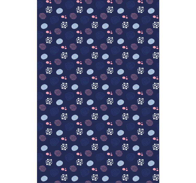 Blå design tonårsRullgardin - Tenstickers