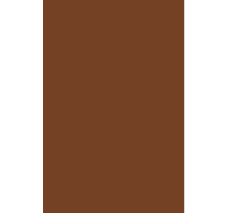 Enkel brun färg köksgardin - Tenstickers