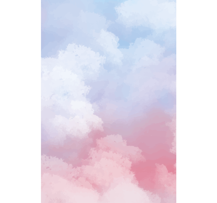 Handmålade sky moln master sovrum rullgardin - Tenstickers