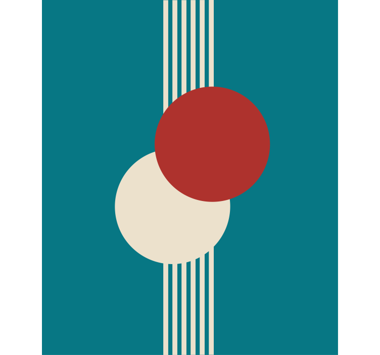 Geometrisk cirkelsammansättning Rullgardin modern - Tenstickers