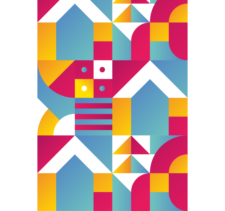 Geometriska urbana mönster Rullgardin modern - Tenstickers