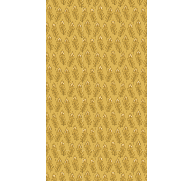 Graciöst bladmotiv Rullgardin blommor och växter - Tenstickers