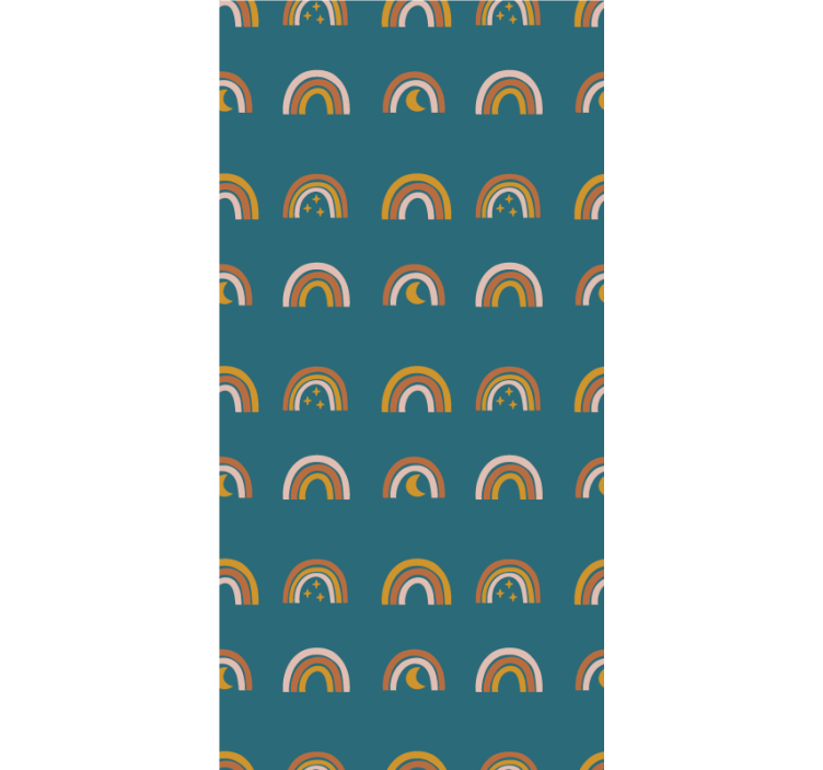 Regnbågar och stjärnor Rrullgardin barn - Tenstickers