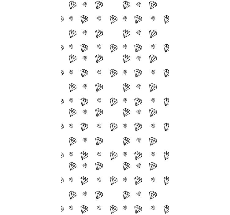 Svarta och vita diamanter Originella rullgardiner - Tenstickers