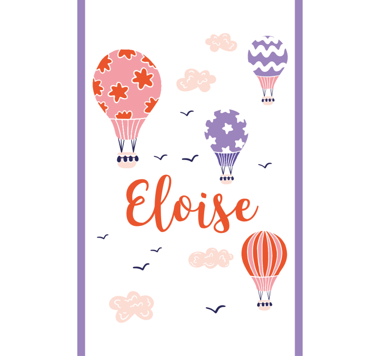 Anpassade varmluftsballonger Rrullgardin barn - Tenstickers