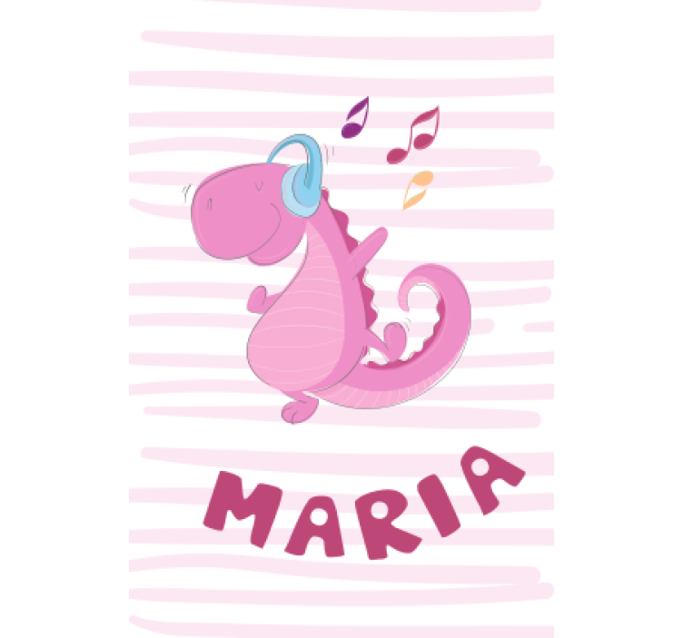 Rullgardin dinosaurie söt dinosaur med namn - Tenstickers