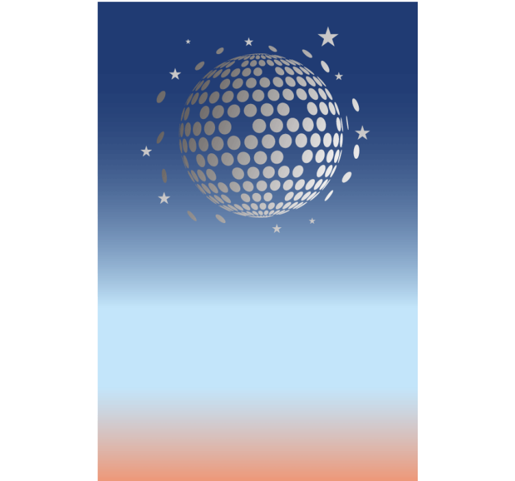 Abstrakt disco vy Originella rullgardiner - Tenstickers