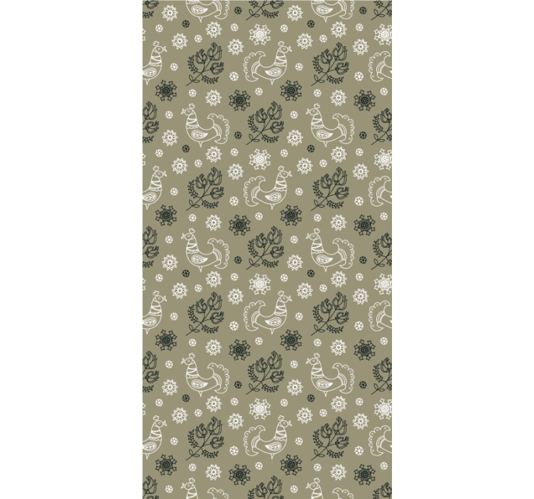 Charmiga fågelmönster Rullgardin djur - Tenstickers