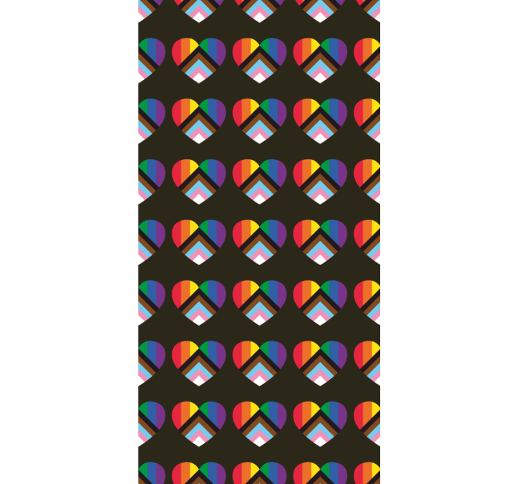 Levande hjärtmönster Rullgardin roligt - Tenstickers