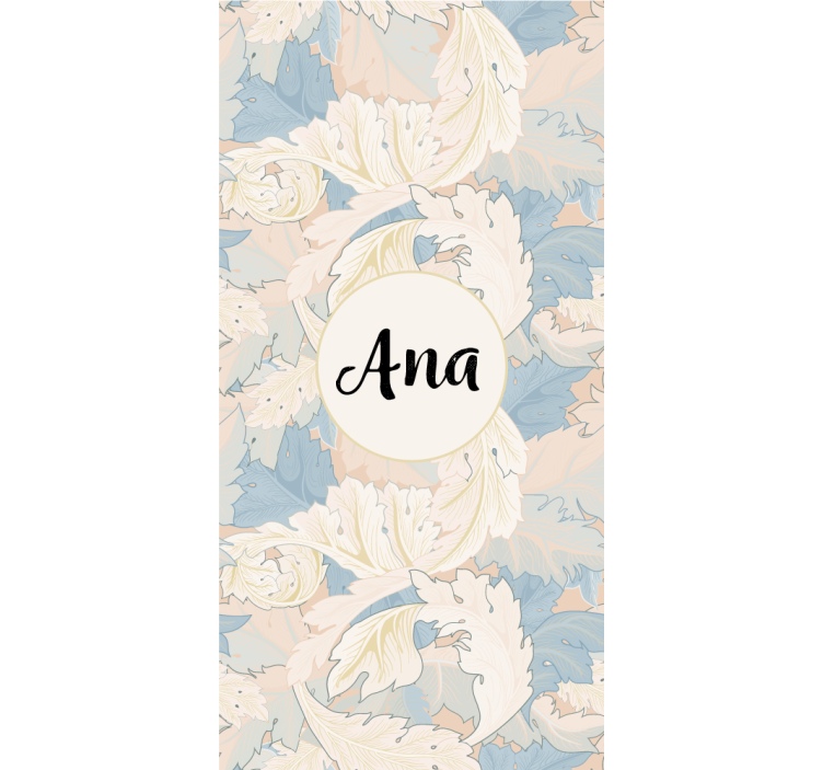 Målade blommor skräddarsydda fönsterskärm - Tenstickers