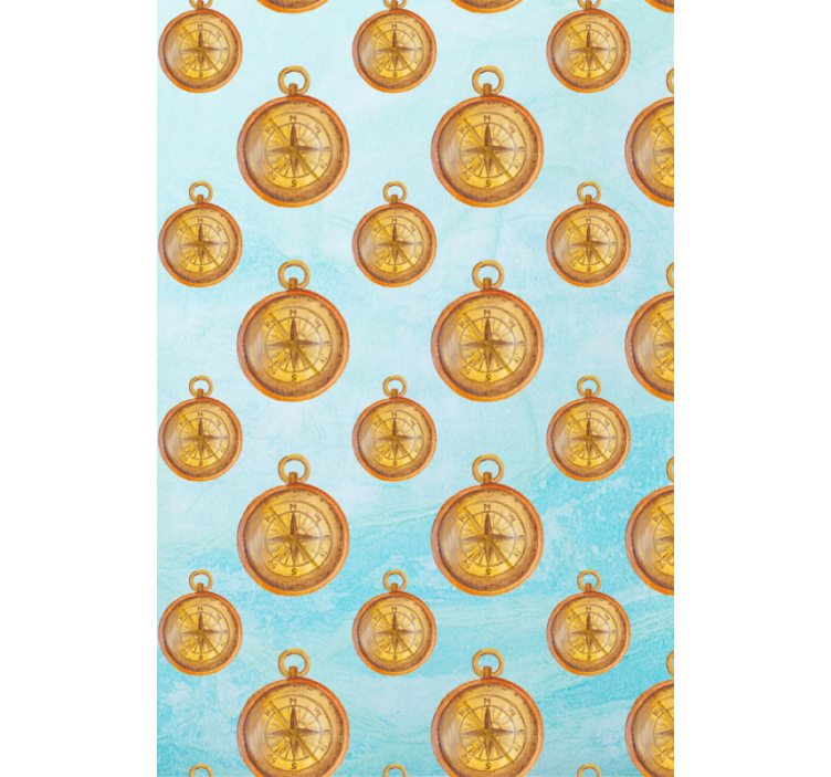 Vintage kompassmönster Originella rullgardiner - Tenstickers