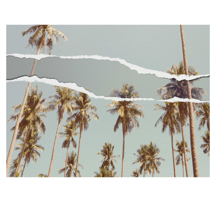 Palm sommar design Rullgardin träd - Tenstickers