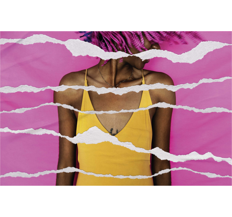 Sönderrivet papper effekt Mönstrade rullgardiner - Tenstickers