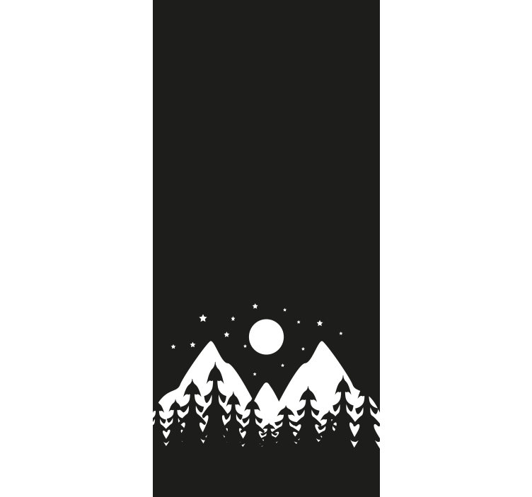 Berg med tallar rullgardin - Tenstickers