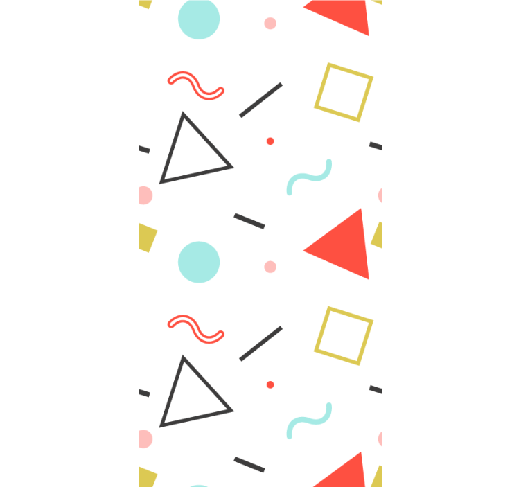 Minimalistiska geometriska former Rullgardin modern - Tenstickers