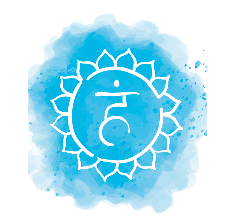 Chakra symbol design Rullgardin zen - Tenstickers