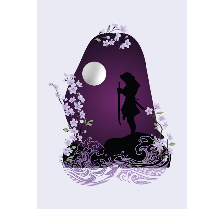 Svärdsman siluett Rullgardin roligt - Tenstickers