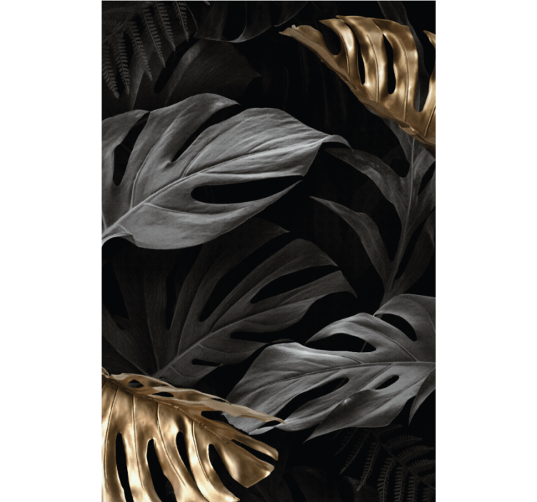 Stora tropiska löv Rullgardin elegant - Tenstickers