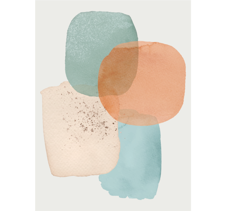 Jordfärger minimalistisk design kontor rullgardin - Tenstickers