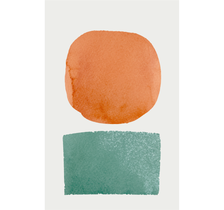 Prick och kvadrat minimalistisk design rullgardin - Tenstickers