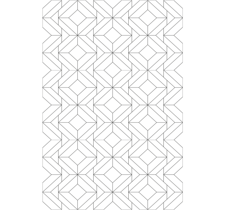 Geometriska figurblock Rullgardin modern - Tenstickers