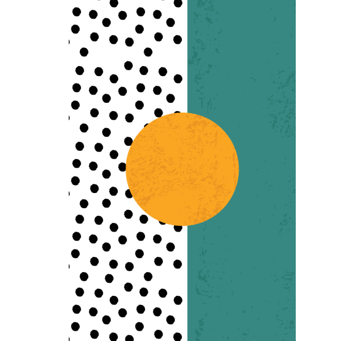 Prickar och abstrakta former vardagsrum rullgardin - Tenstickers