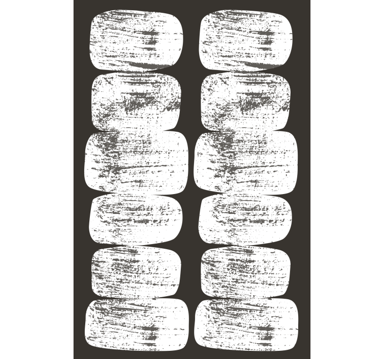 Abstrakta penseldrag Mönstrade rullgardiner - Tenstickers