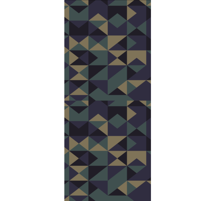 Geometriska mönsterblock Rullgardin modern - Tenstickers