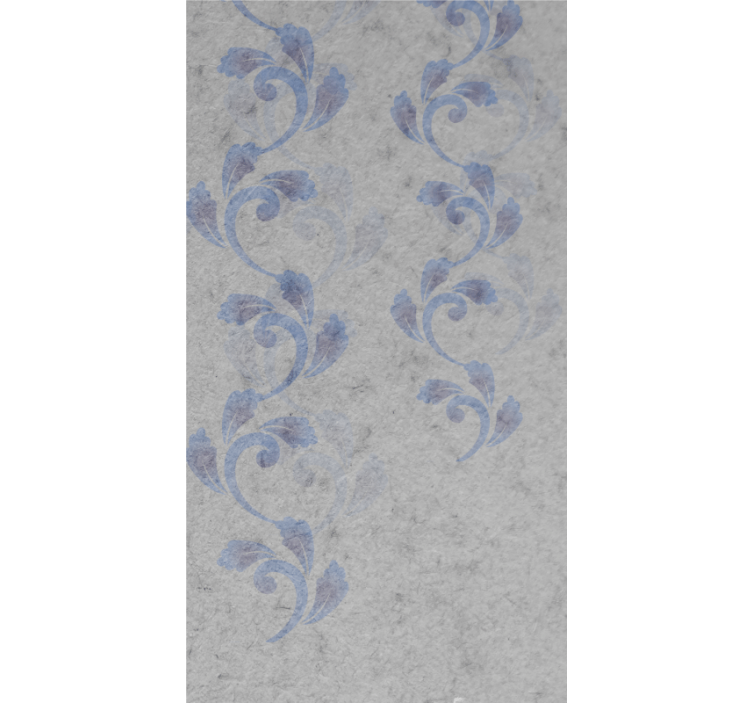 Botaniskt stigande tema Rullgardin blommor och växter - Tenstickers