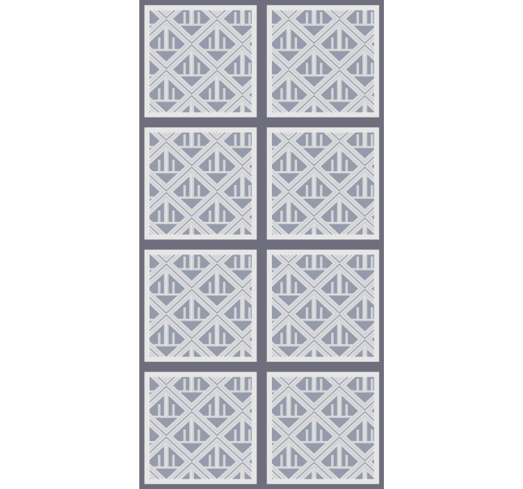 Geometriska mönstrade sektioner Rullgardin modern - Tenstickers