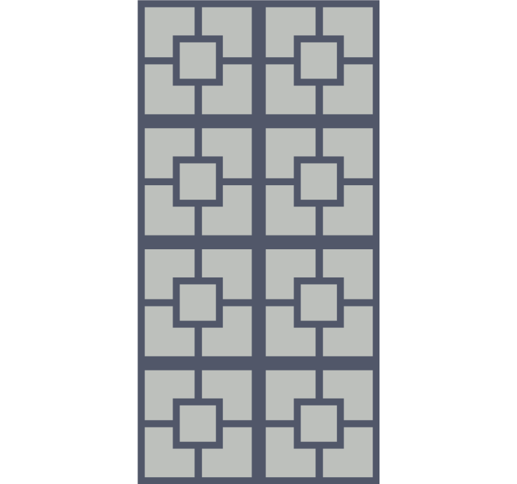 Geometriskt kvadratiskt tema Rullgardin modern - Tenstickers