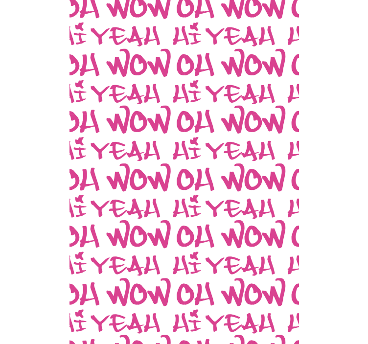 Oh wow hej ja tonårsRullgardin - Tenstickers