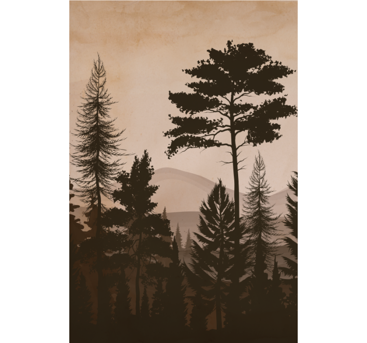 Skandinavisk stil varmfärgade trädgardiner - Tenstickers