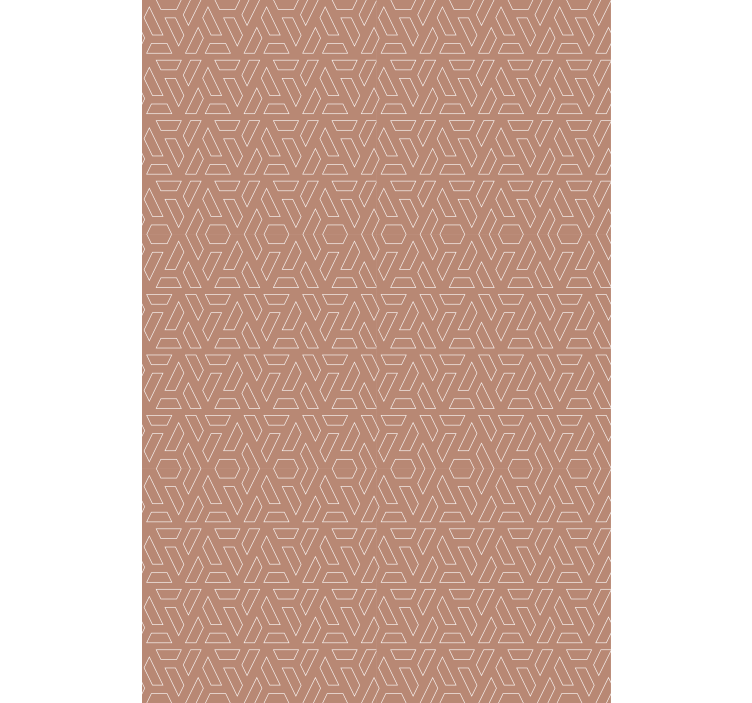 Abstrakt beige geometriska mönster Rullgardin modern - Tenstickers