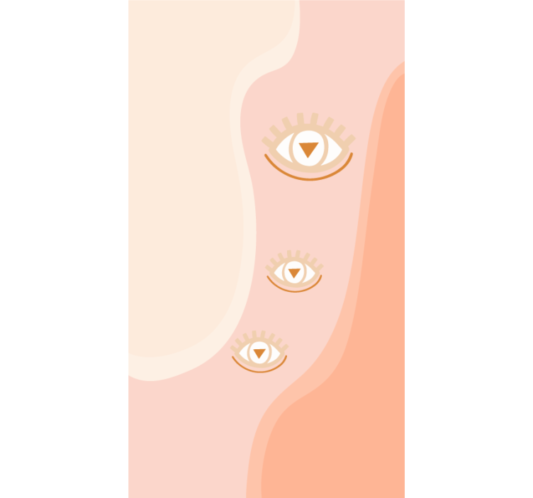 ögon i mjuka vågor Originella rullgardiner - Tenstickers